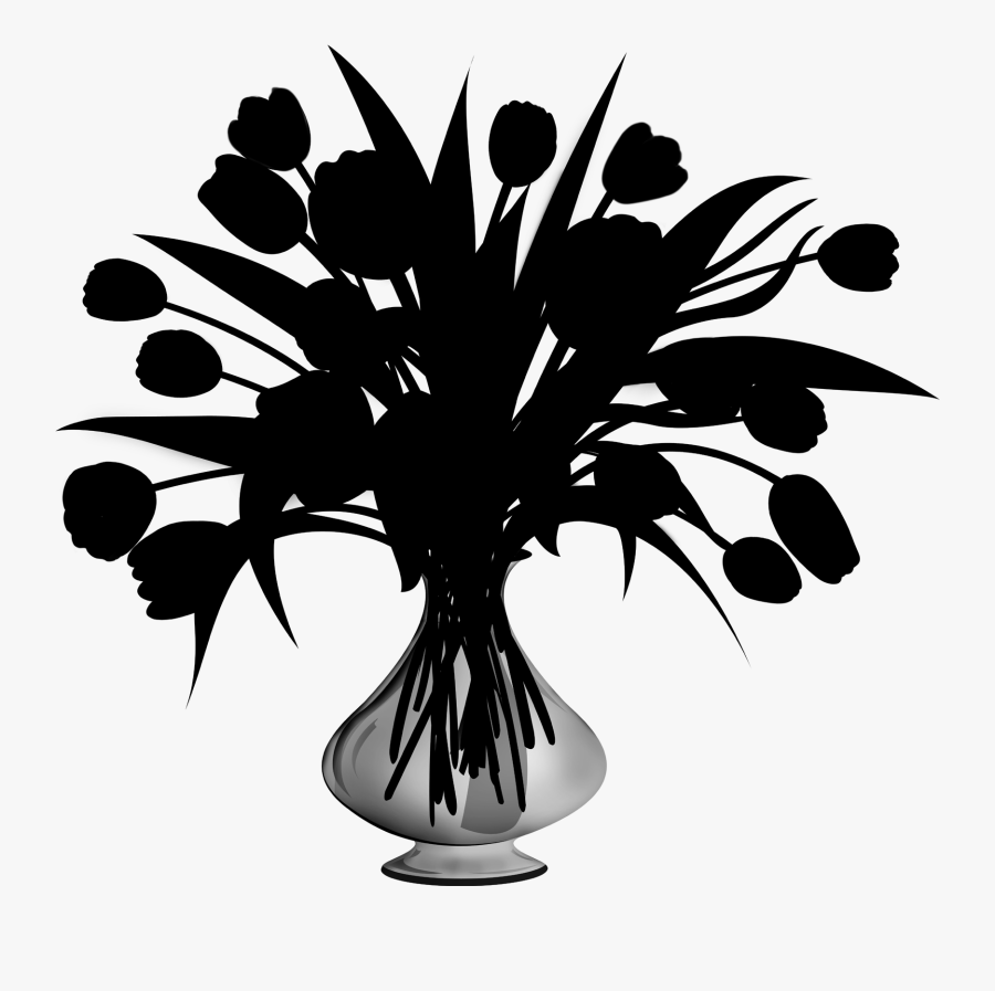 Flowering Plant Silhouette Leaf Plants - Silhouette, Transparent Clipart