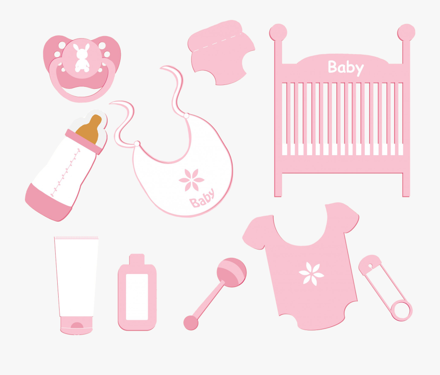 Baby Girl Accessories Clipart Png - Baby Clip Art, Transparent Clipart