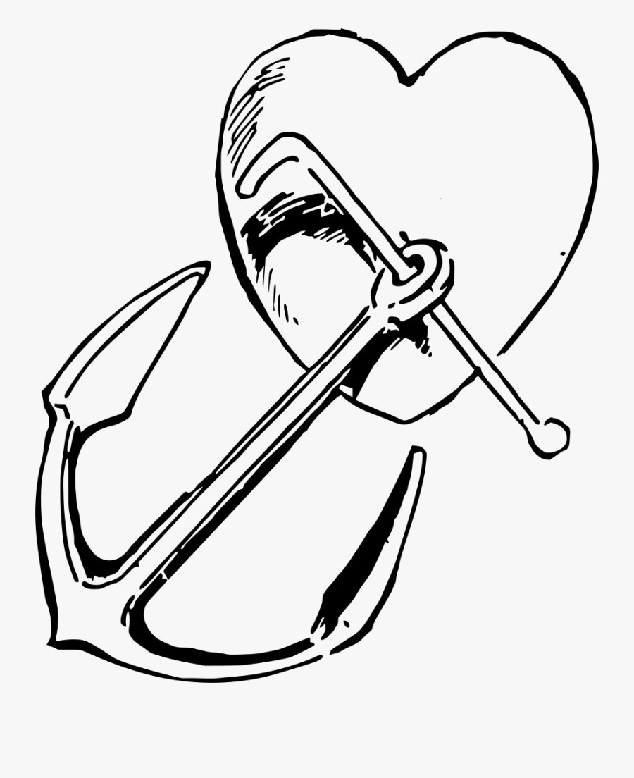 Corazon Y Ancla Clipart , Png Download - Friendship Drawings, Transparent Clipart