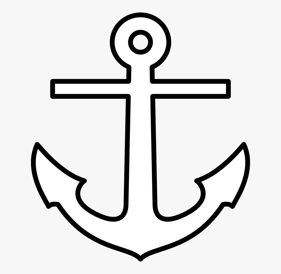 Printable Anchor Coloring Page, Transparent Clipart