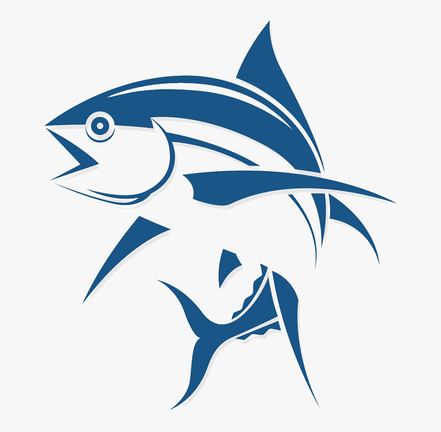 Logo Fishing Fish Cartoon - Tuna Fishing Logo Design, Transparent Clipart