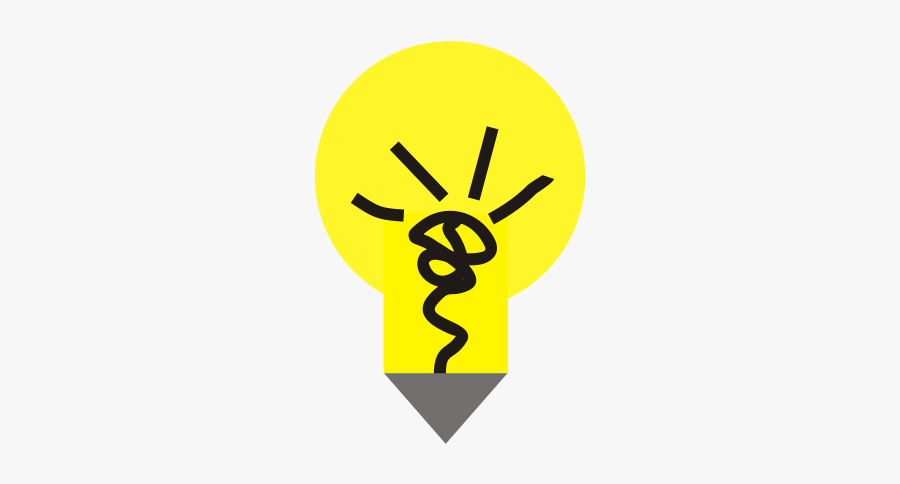 Vector Clip Art Of Yellow Light Bulb With A Pointy - Animasi Lampu Png, Transparent Clipart