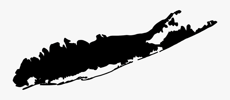 Long Island Map Vector, Transparent Clipart