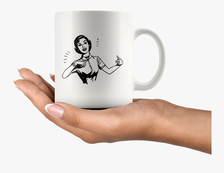Presentation Lady Retro Clipart Illustration Mug"
 - Florida A Sunny Place For Shady People, Transparent Clipart