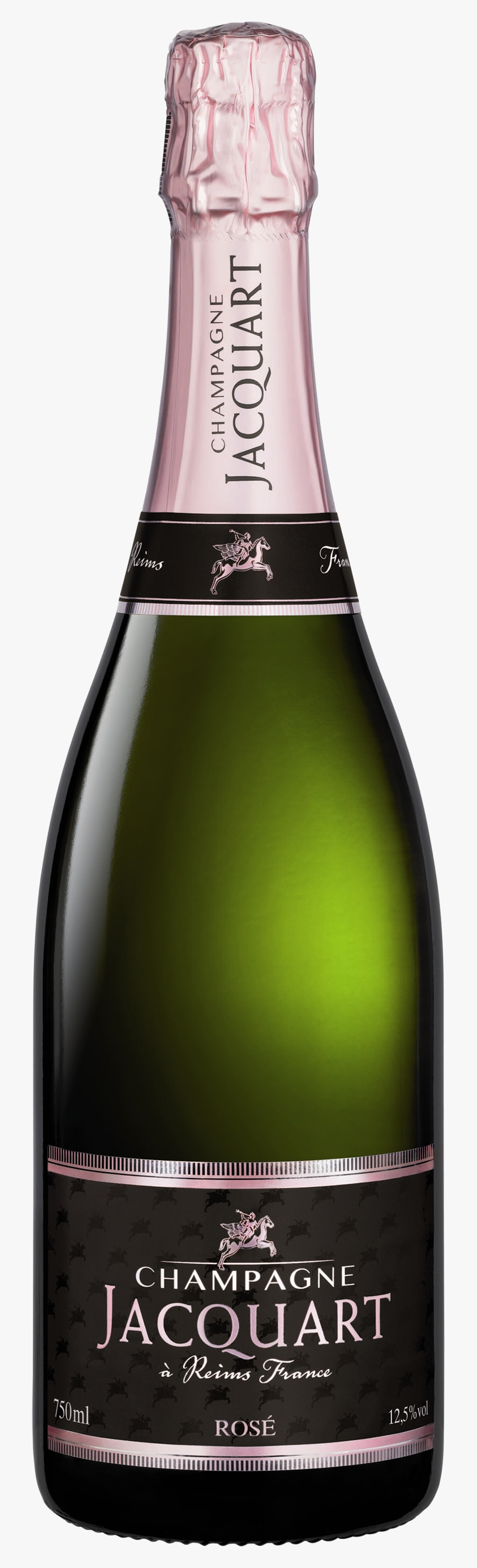 Champagne Png Bottle - Jacquart Blanc De Blanc, Transparent Clipart