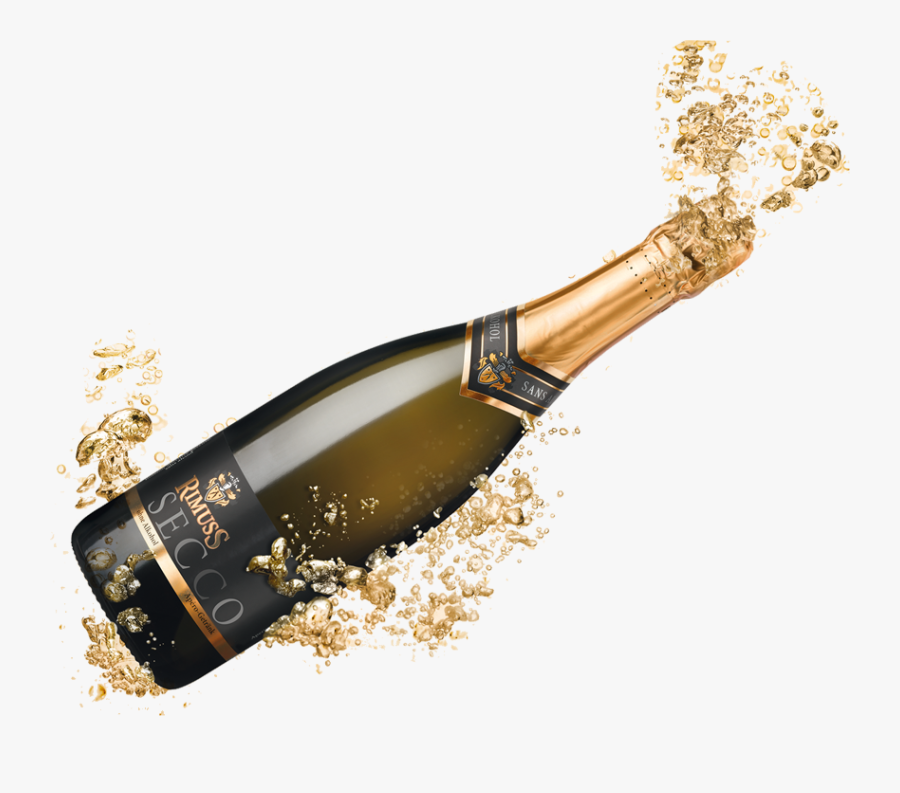 Champagne Wine Pinot Noir Bottle - Champagne Png, Transparent Clipart