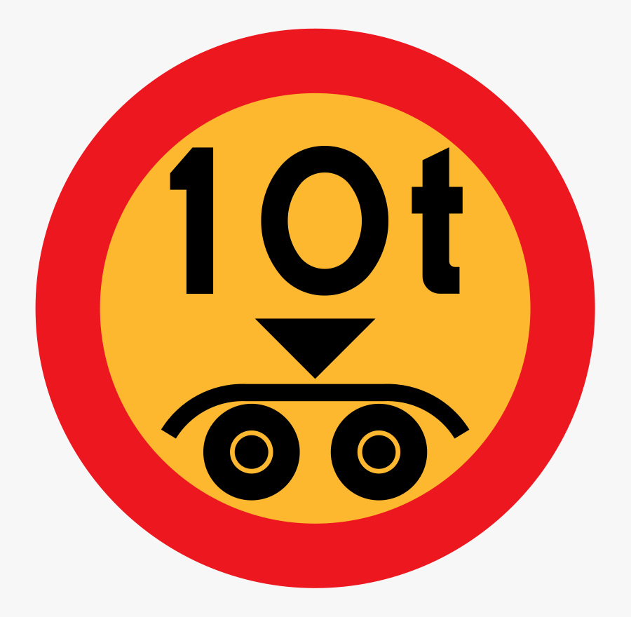 10 Ton Payload Sign - Payload Sign, Transparent Clipart