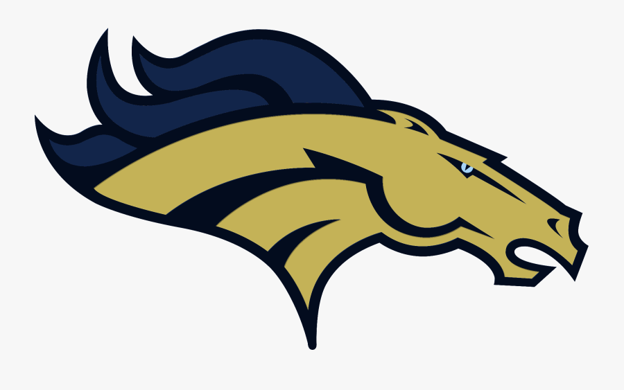 The Fountain Central Mustangs - Denver Broncos Horse Head, Transparent Clipart