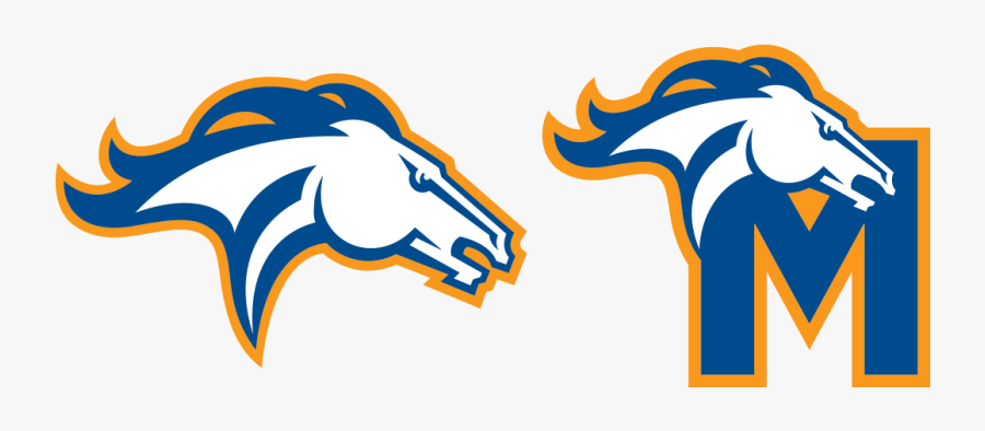 Milton Mustang Sports Branding Logo And “m” Typography - Milton Academy Mustang Logo, Transparent Clipart
