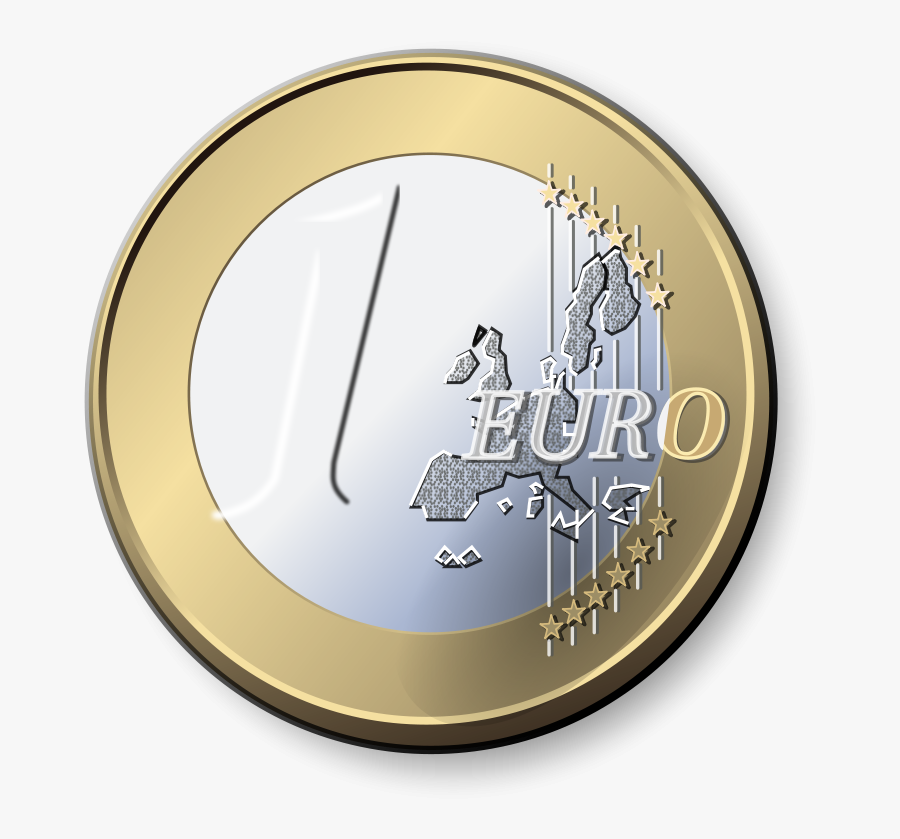 One Euro Coin - Euro Coin Transparent, Transparent Clipart