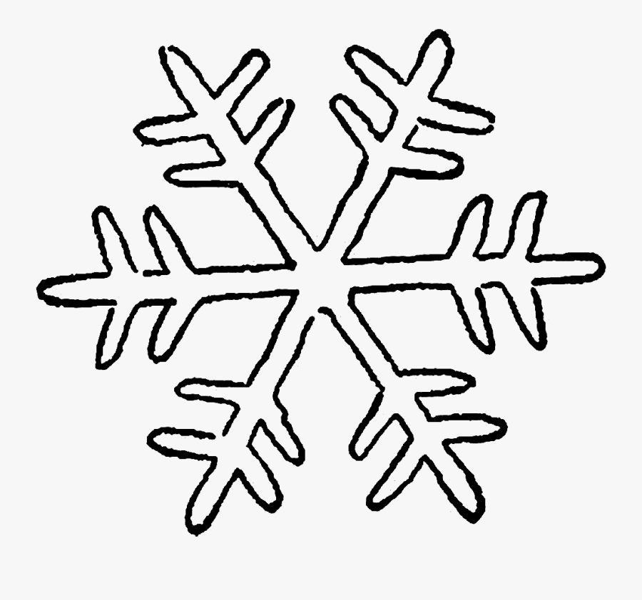 Complex Snowflake Clipart Png Transparent Digital Stamp - Black And White Snowflake Clip Art, Transparent Clipart