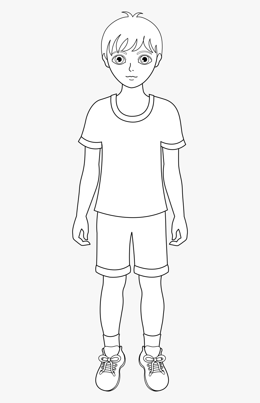 Black And White Boy Clipart, Transparent Clipart