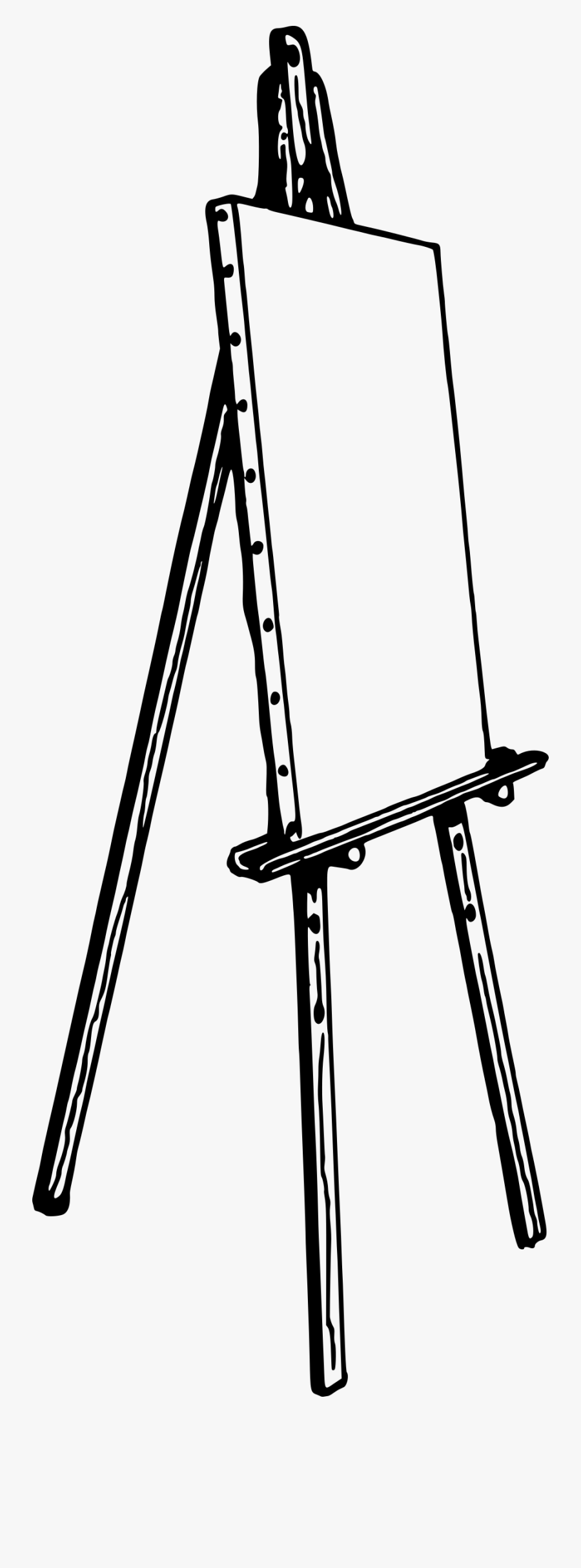 Icons Png Free Downloads - Clip Art Black And White Easel, Transparent Clipart