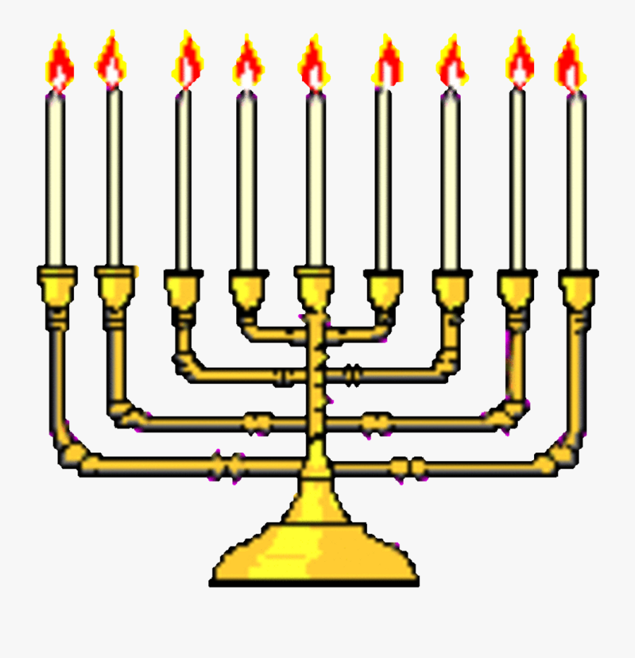 Hanukkah Hanukkahstickers Freetoedit - Clipart Animated Menorah, Transparent Clipart
