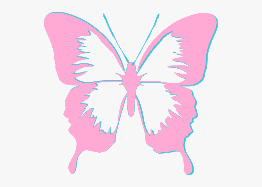 Butterflies Clipart Pink, Transparent Clipart