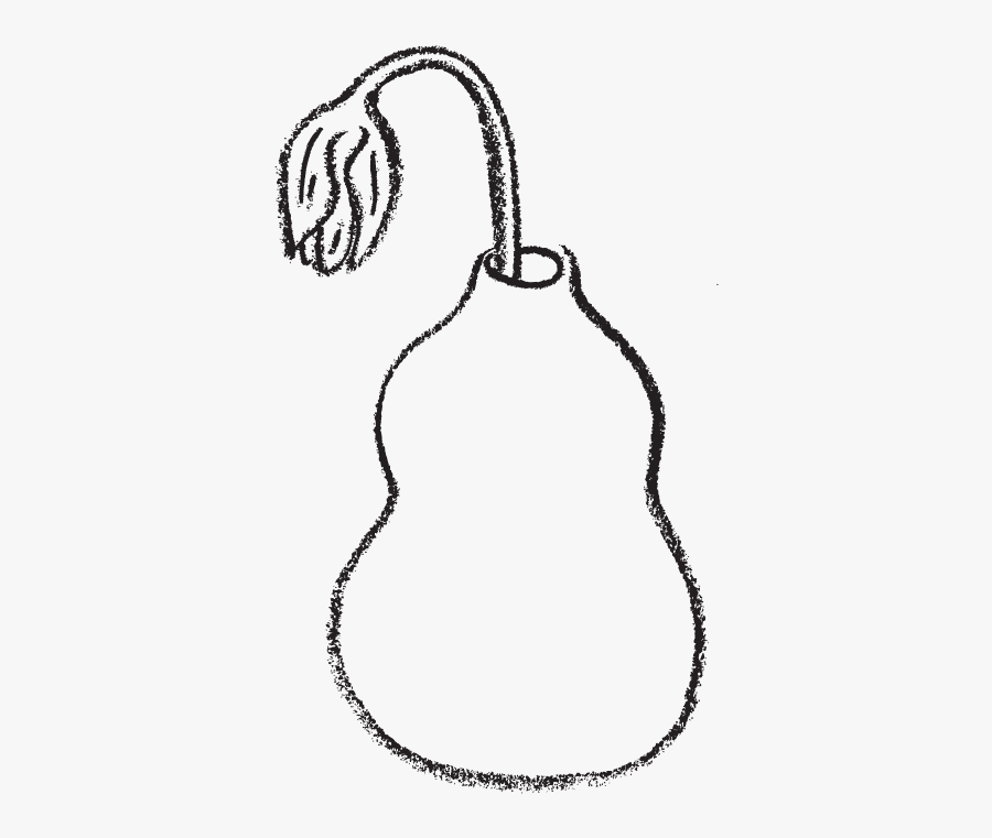 A Hand-drawn Image Of A Vase With A Droopy Tulip In - Line Art, Transparent Clipart