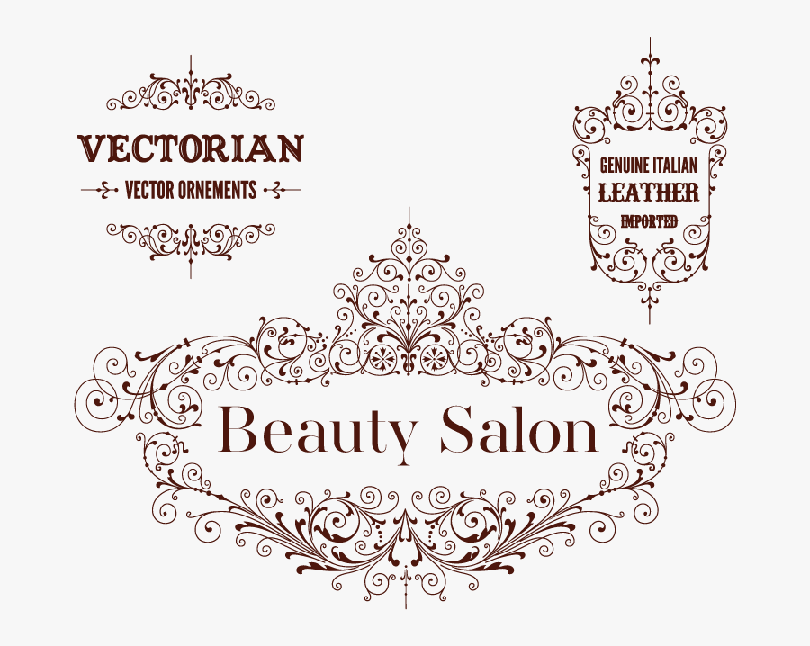 Vector Ornamentation Vintage Sign - Illustration, Transparent Clipart