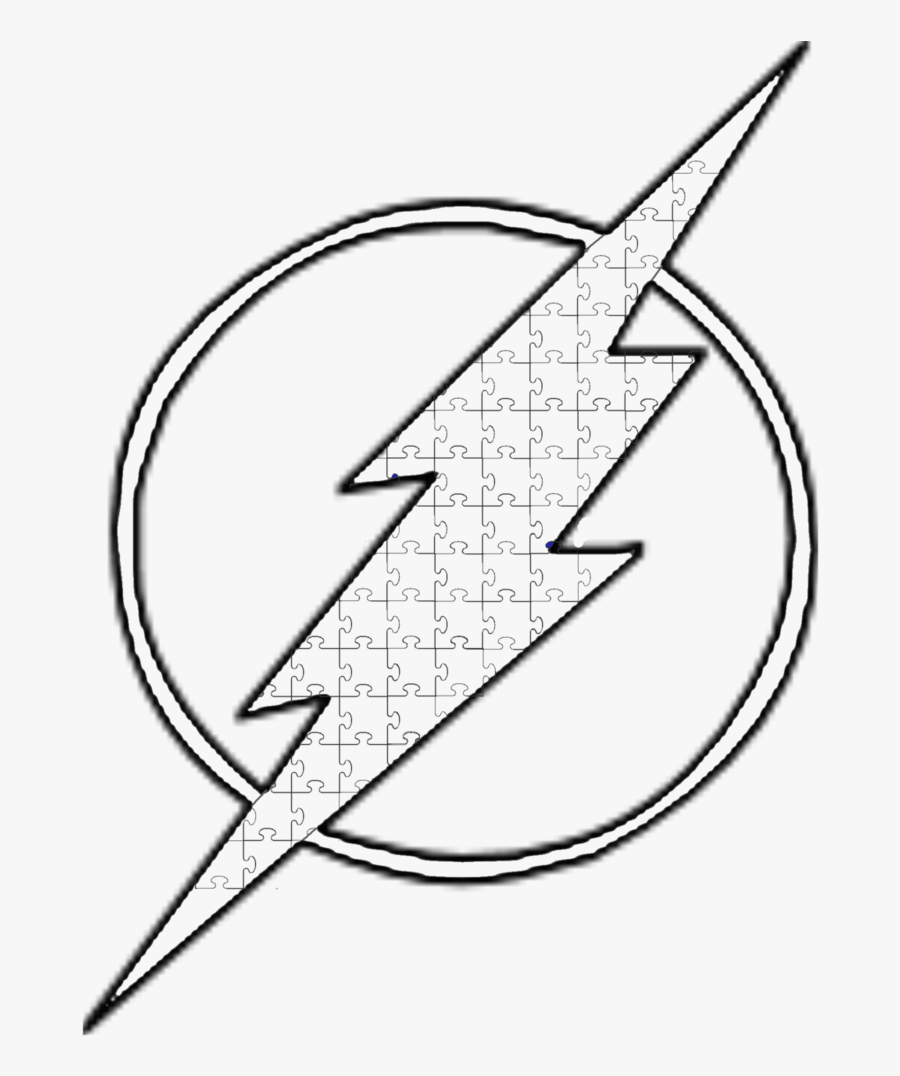 Autism Flash Symbol Lineart By Archer635 - Autistic Flash, Transparent Clipart