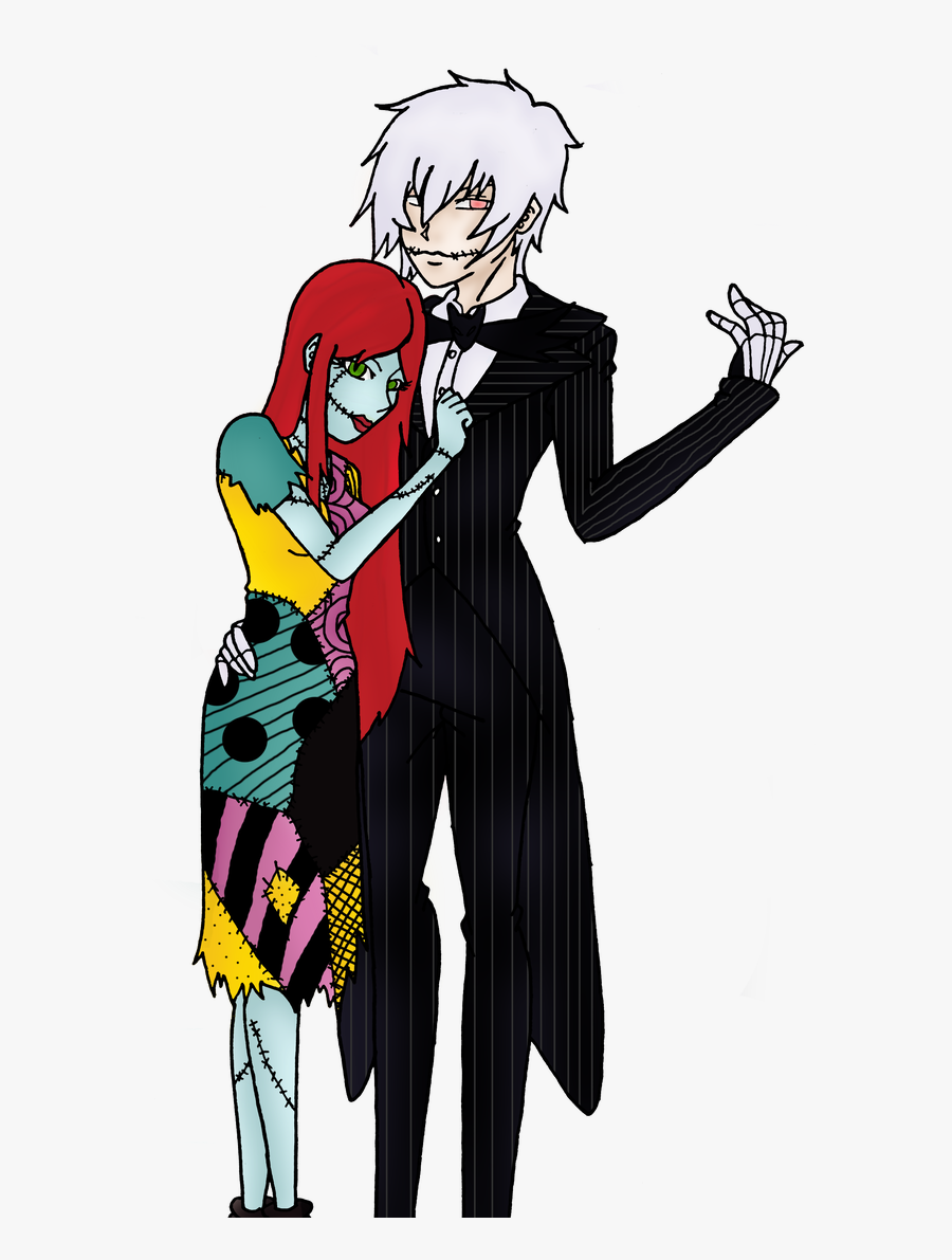 Transparent Jack And Sally Clipart - Nightmare Before Christmas Drawing Sally And Jack, Transparent Clipart