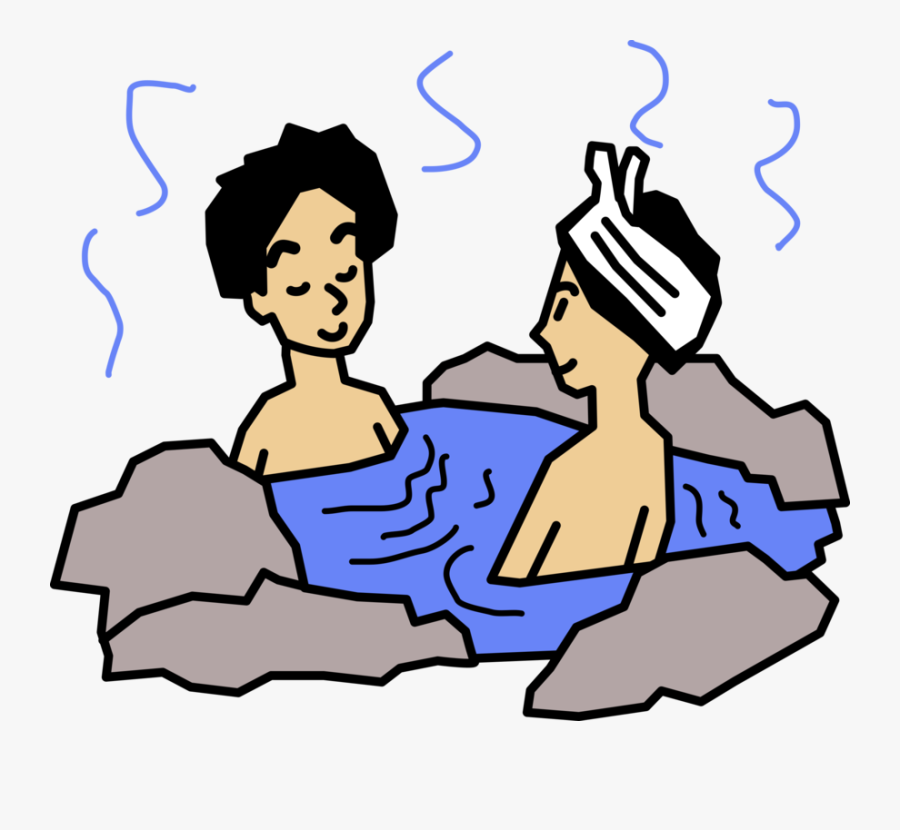 Text,artwork,human - Hot Spring Clip Art, Transparent Clipart
