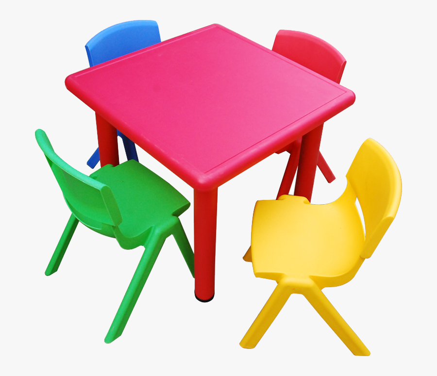 Kids Set Table Png - Kindergarten Furniture Png, Transparent Clipart