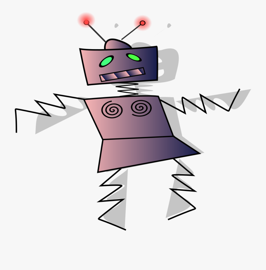 Apple With Worm Dan Clipart, Vector Clip Art Online, - Robot Dancing Transparent Background, Transparent Clipart