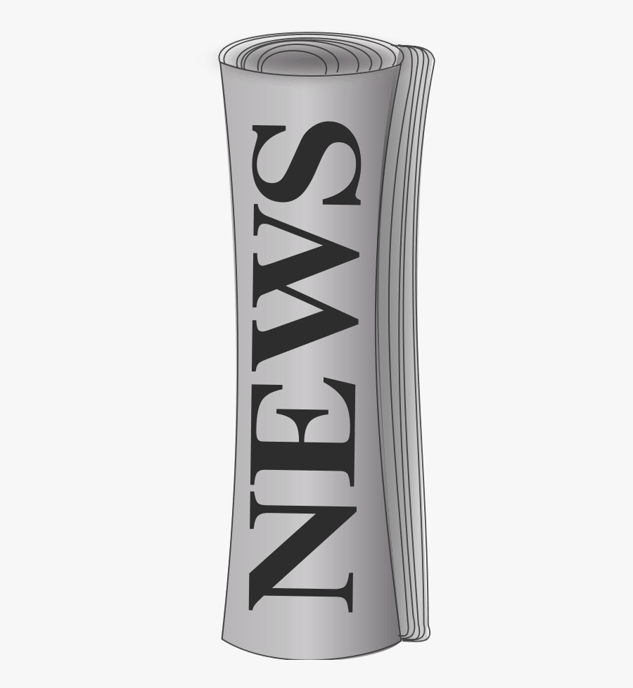 News Clipart - Rolled Up Newspaper Png, Transparent Clipart