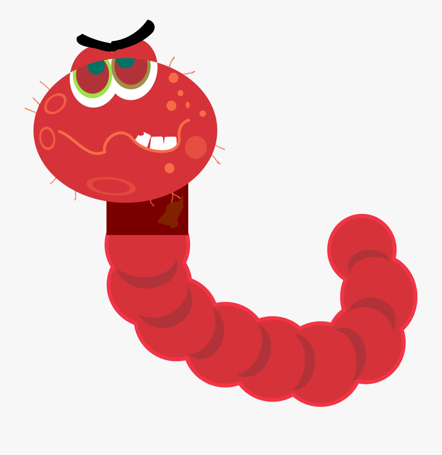 Clipart - Computer Worm Clipart, Transparent Clipart