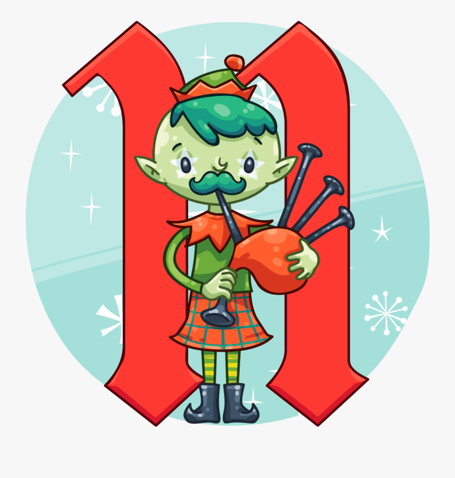 11 Pipers Piping, Transparent Clipart