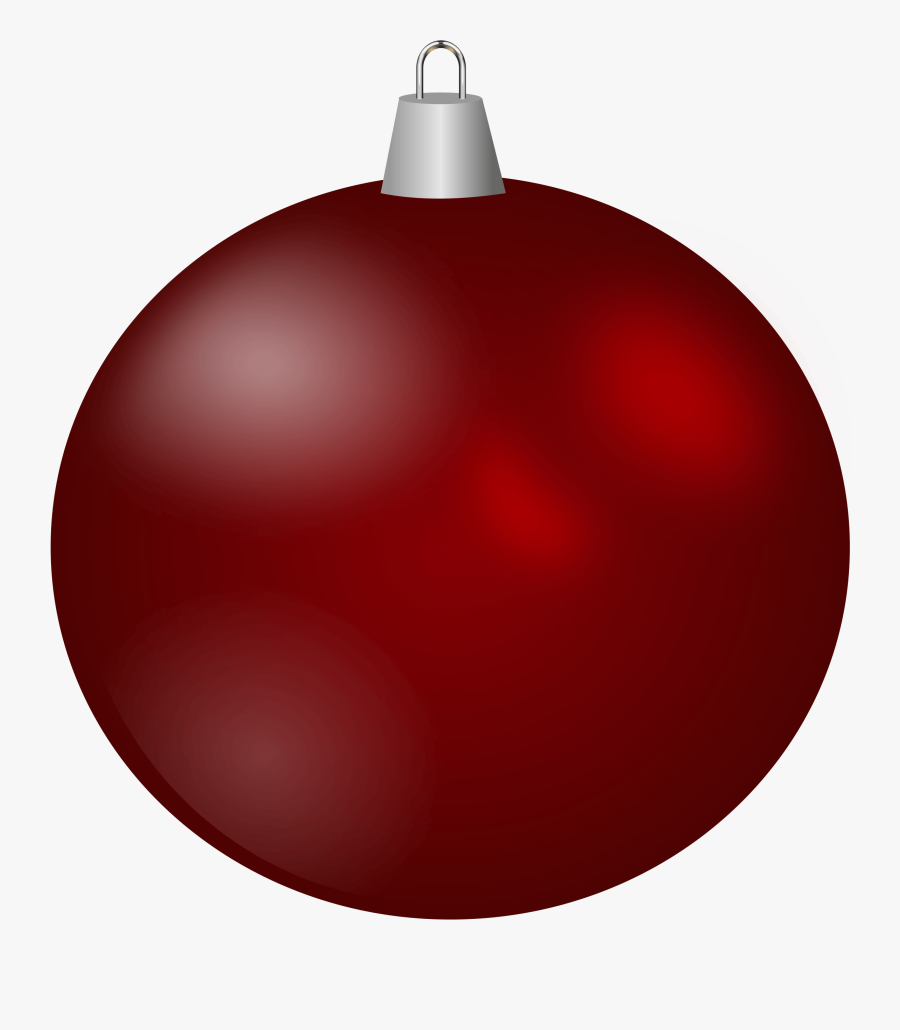 Red Christmas Ornament Transparent Background Clipart - Transparent Background Christmas Ornament Png, Transparent Clipart