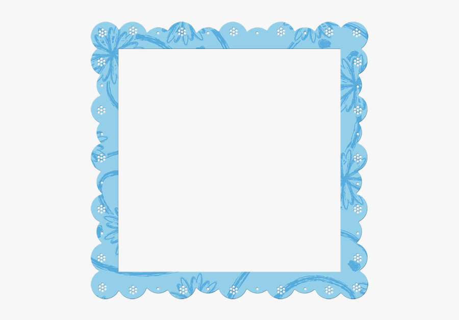Blue Frame, Transparent Clipart
