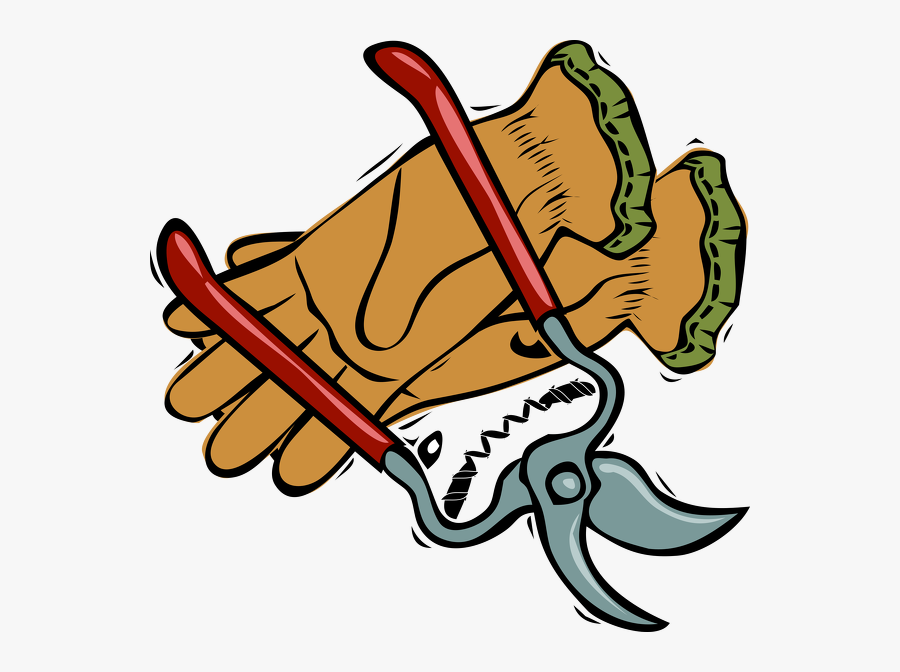 Garden Gloves Shers - Yard Work Clipart, Transparent Clipart