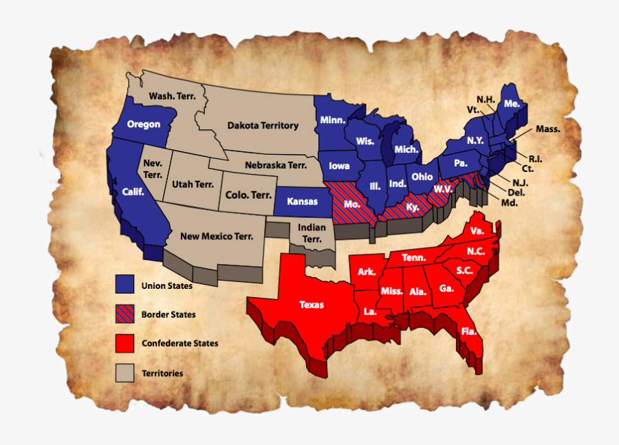 Civil War Confederate States Of America, Transparent Clipart