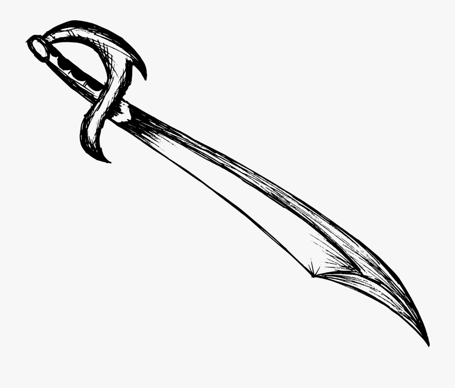 Larp Axe Line Art - Sword Drawing, Transparent Clipart