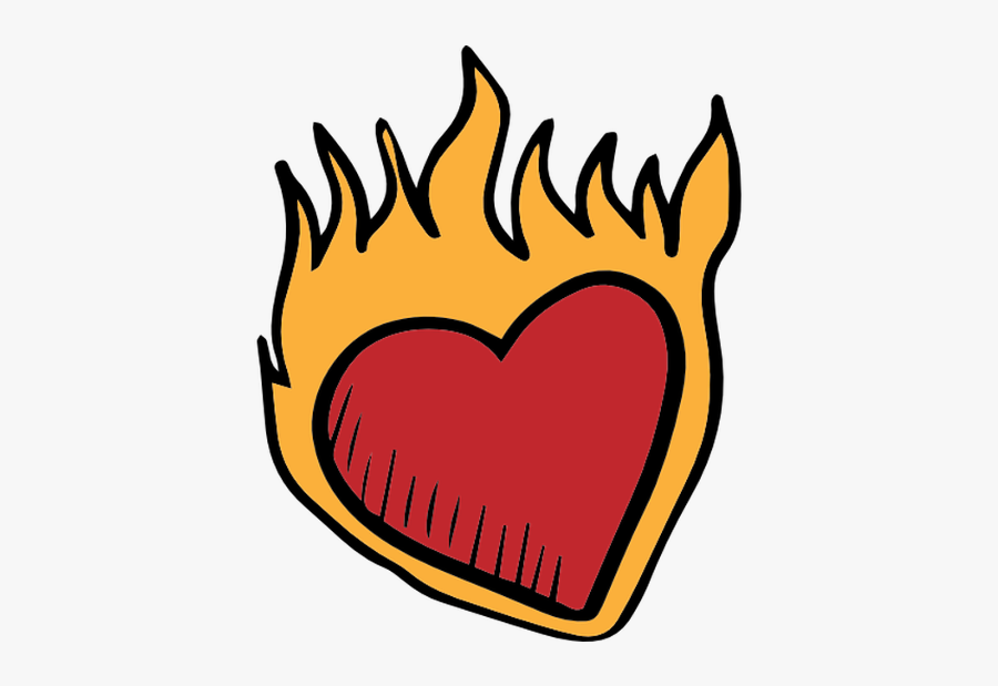 #heart #fire #dark #broken #heart #emoji #crown #circle - Icon, Transparent Clipart