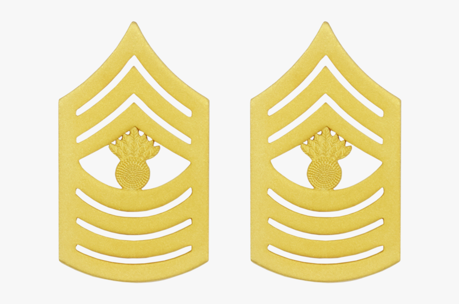 Mgysgt Satin Gold Chevrons - Emblem, Transparent Clipart