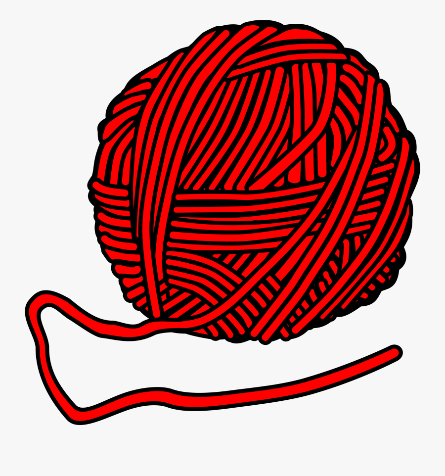 Transparent Yarn Clipart - Yarn Clipart Black And White , Free