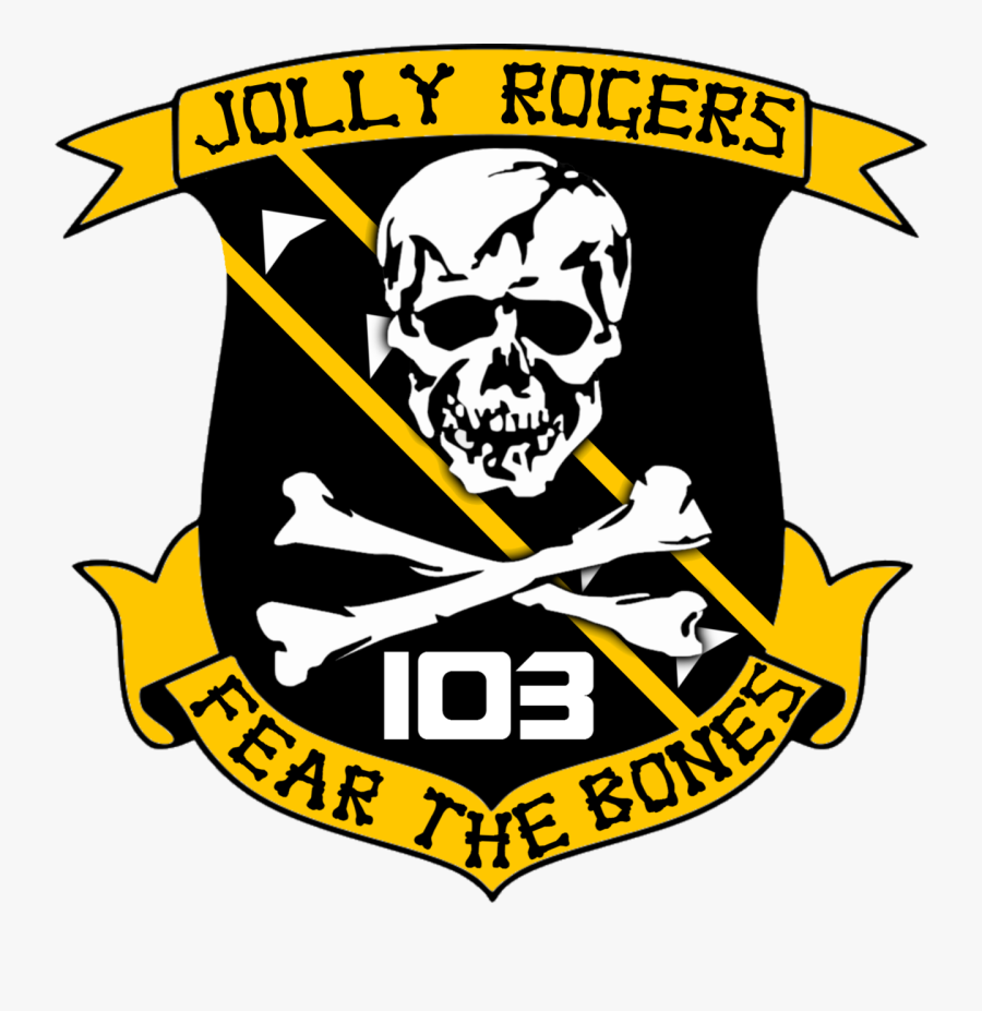 Jolly Rogers Squadron Logo, Transparent Clipart