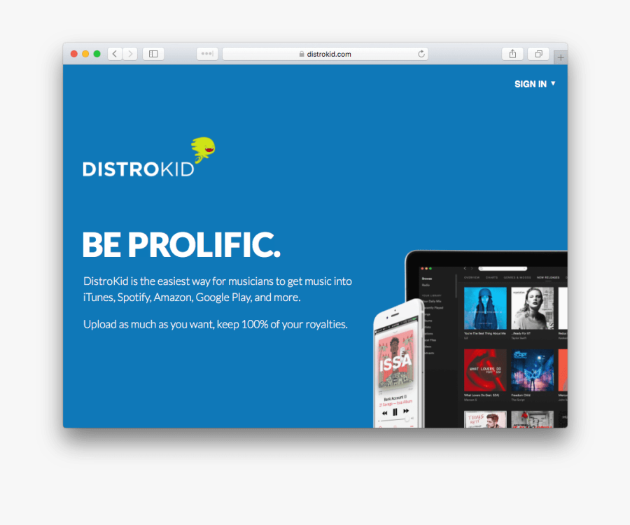 Get Your Music On Spotify - Distrokid, Transparent Clipart