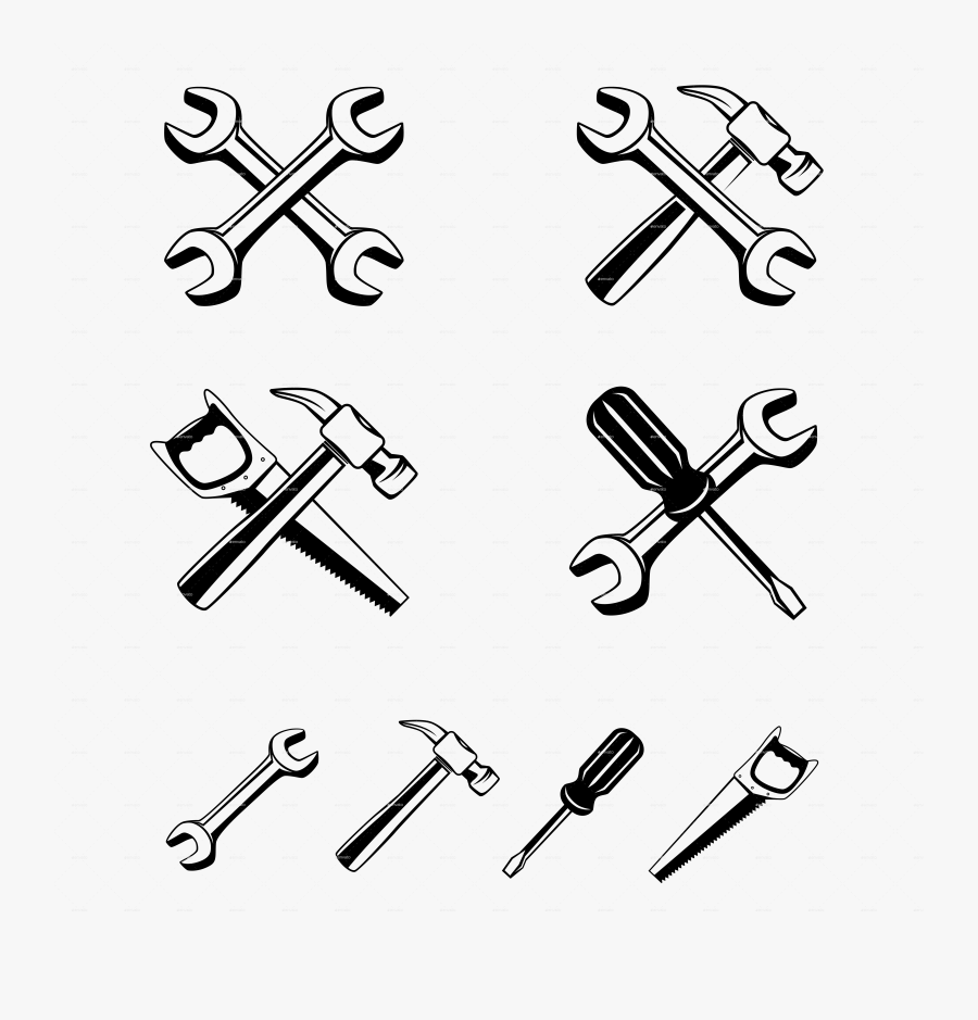 Transparent Tools Silhouette, Transparent Clipart