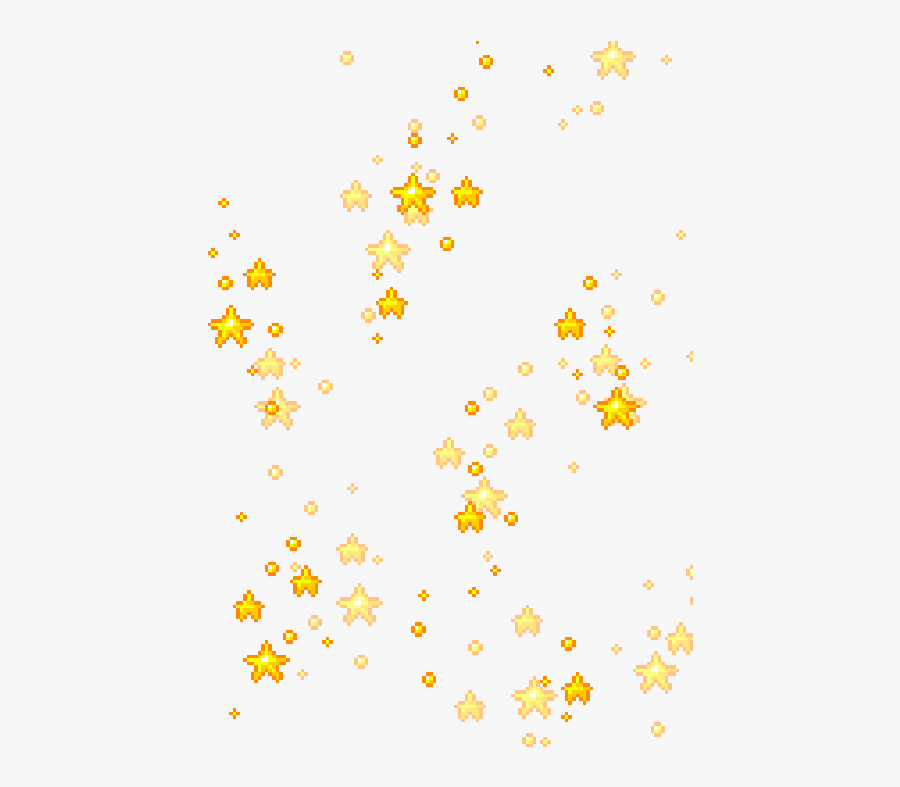 Ceiaxostickers Overlay Sticker Aesth - Yellow Stars Gif Png, Transparent Clipart