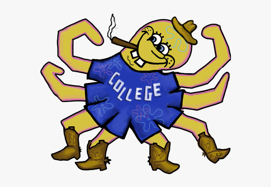 He Started Off As A Huge Wood Cut Out That I Spray - Cartoon, Transparent Clipart