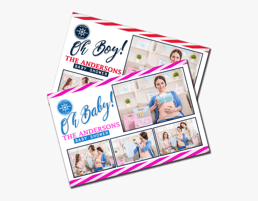 Nautical Postcard Temlate - Photographic Paper, Transparent Clipart