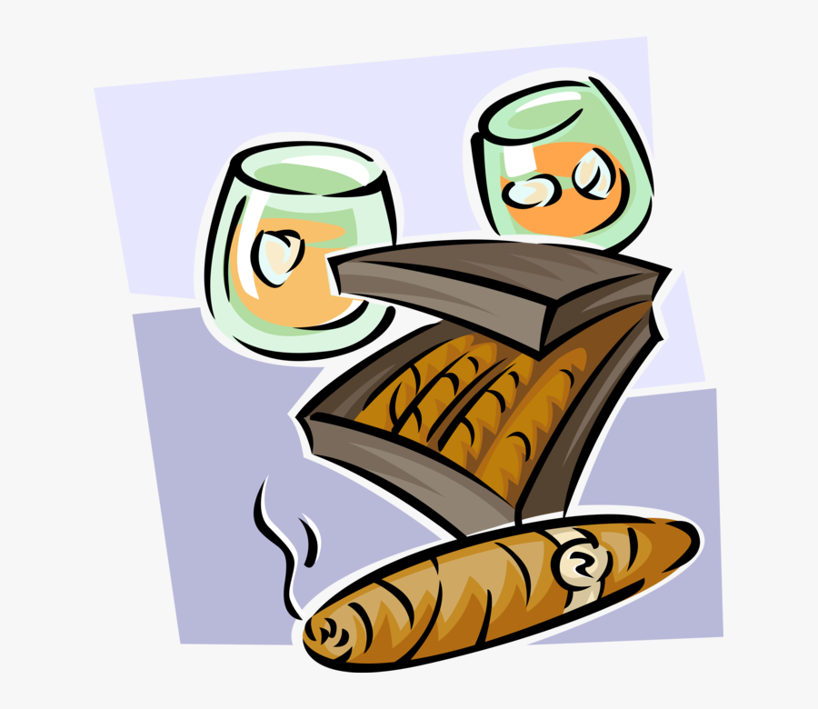 Whiskey Clipart Whiskey Cigar - Cigars, Transparent Clipart