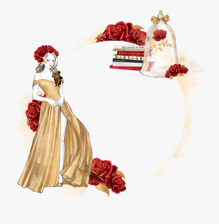 Beauty All - Beauty And The Beast Set Clipart, Transparent Clipart