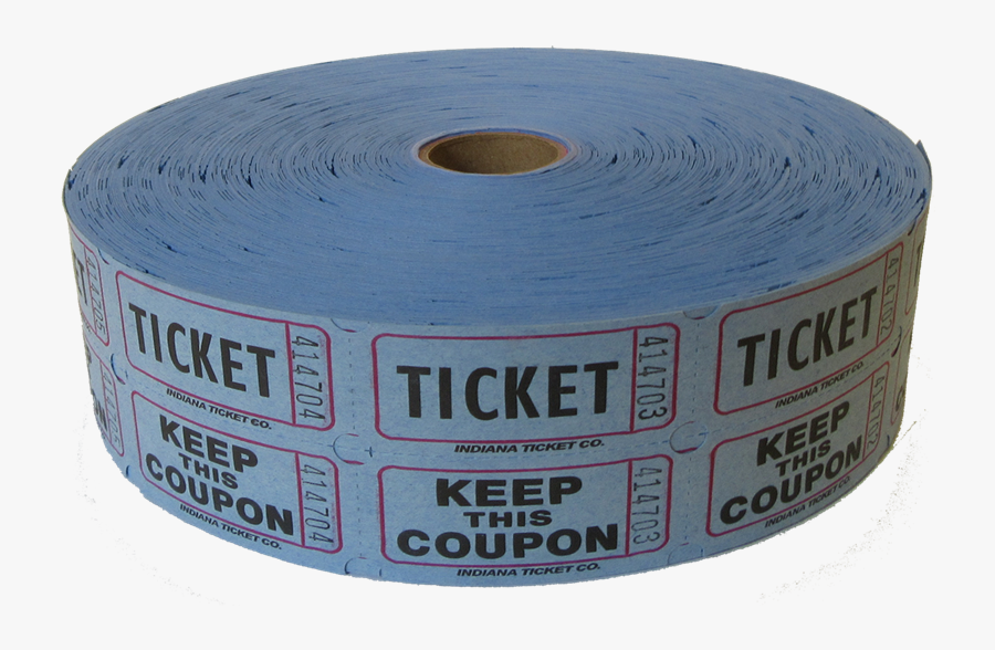 Blue Raffle Ticket Png, Transparent Clipart