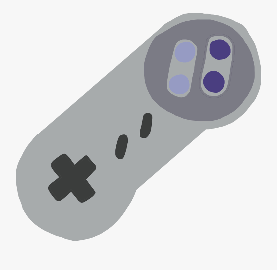Snes Controller Simple Art No Background Variant - Pixel Art Controller Jpg, Transparent Clipart