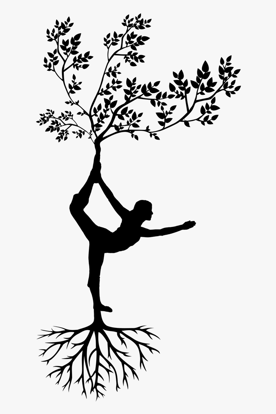Yoga Silhouette Meditation, Transparent Clipart