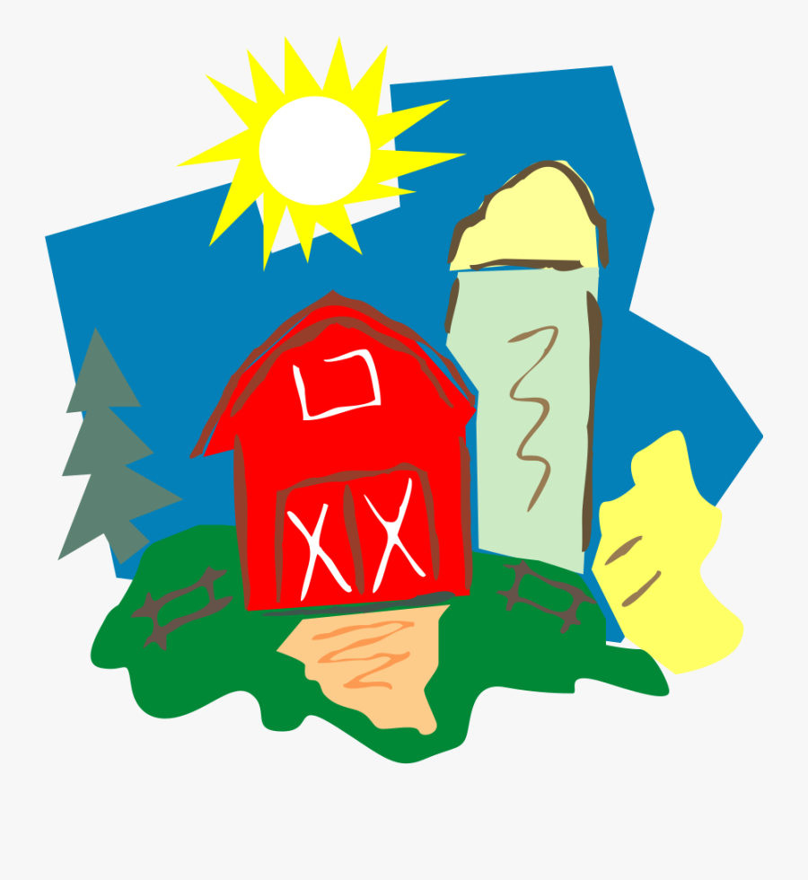 Farm Clip Art - Living In The Country And City, Transparent Clipart