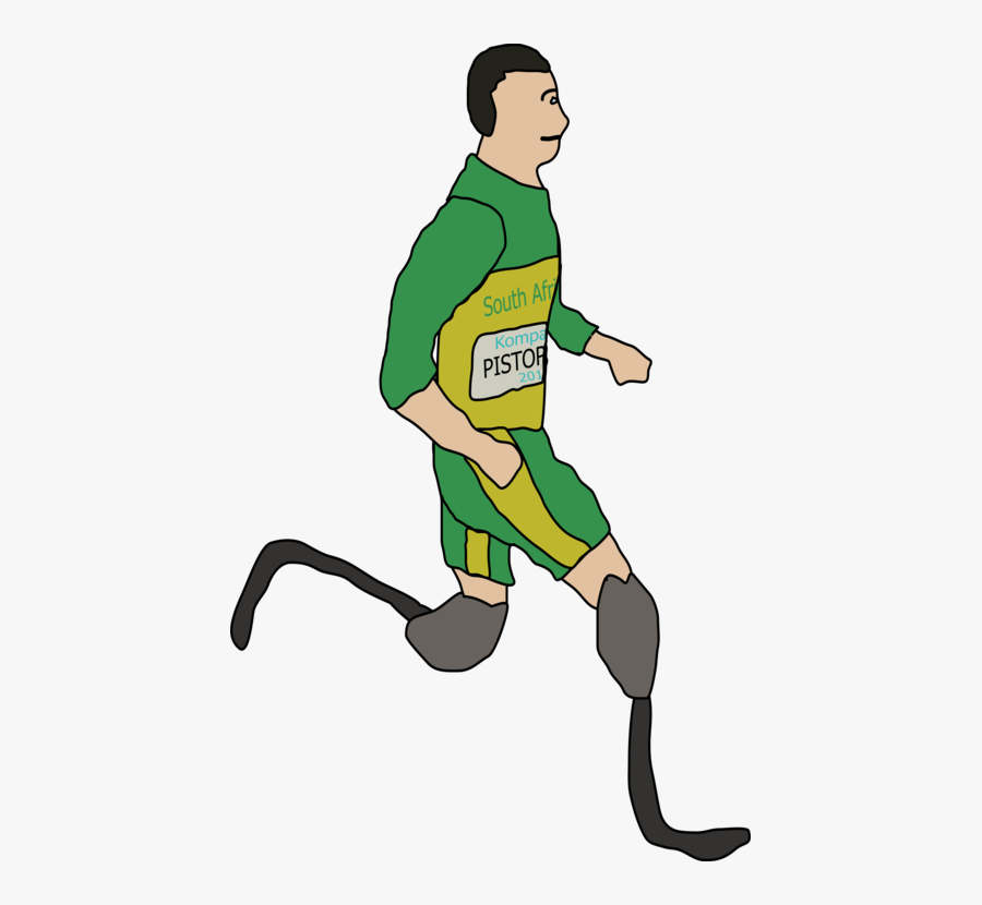 Computers Summer Cliparts - Oscar Pistorius Clipart, Transparent Clipart